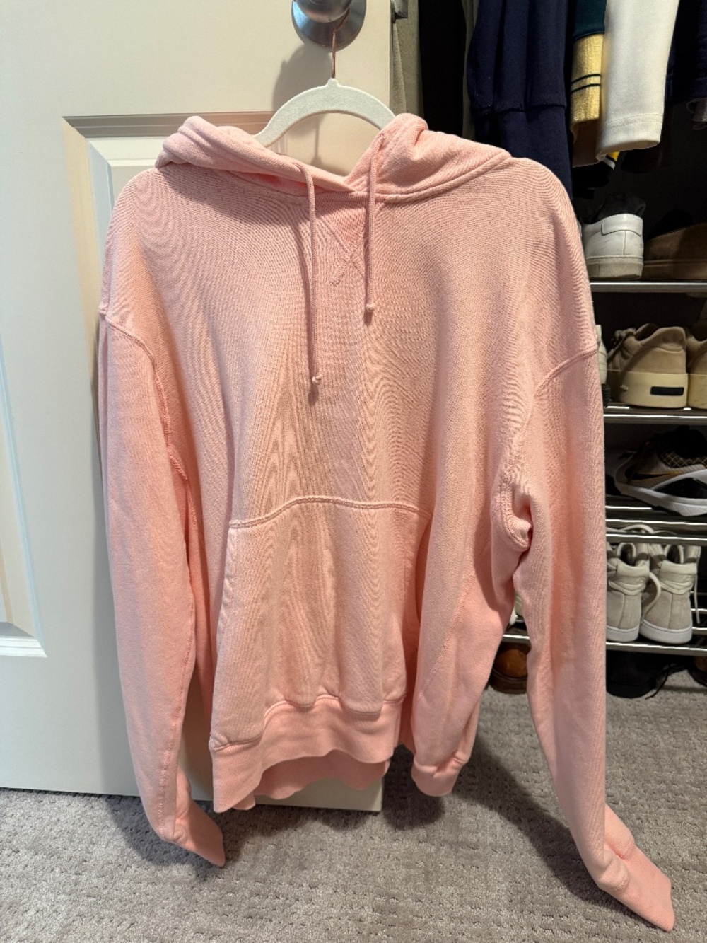 John Elliott Pink Hoodie